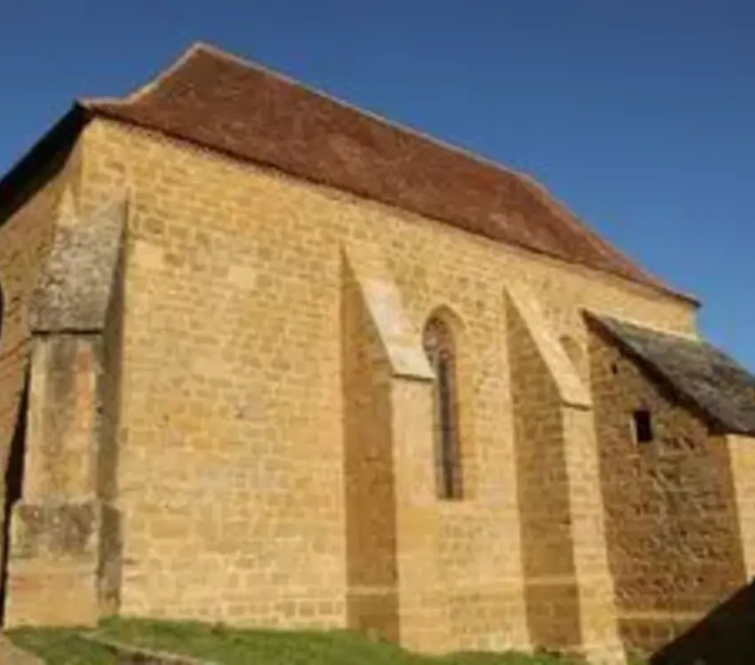 Maison du village de Castelnau - Vue sur le Manoir de Boscau